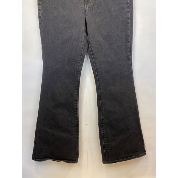 Madewell 28 The Perfect Vintage Flare Jean Sherborn Wash Black Wide Leg GUC - Picture 4 of 12